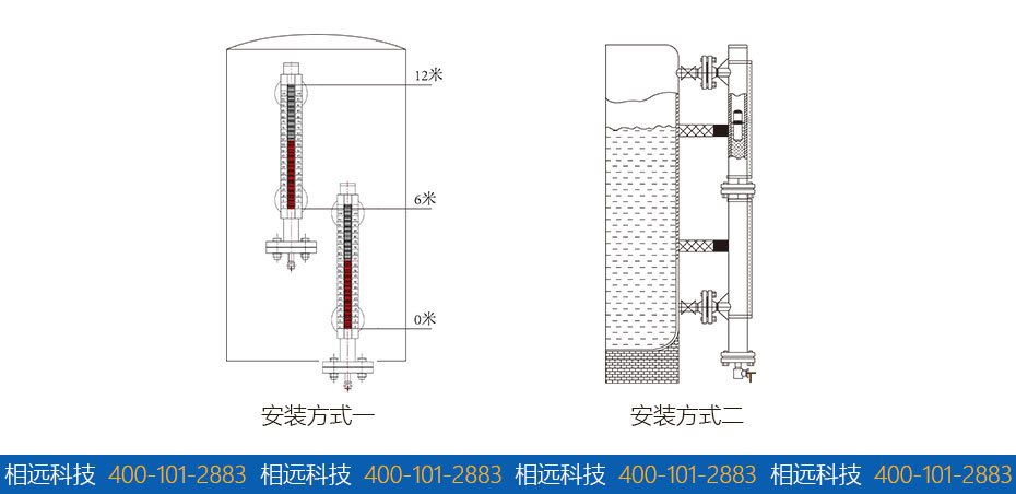 超長磁翻板液位計安裝