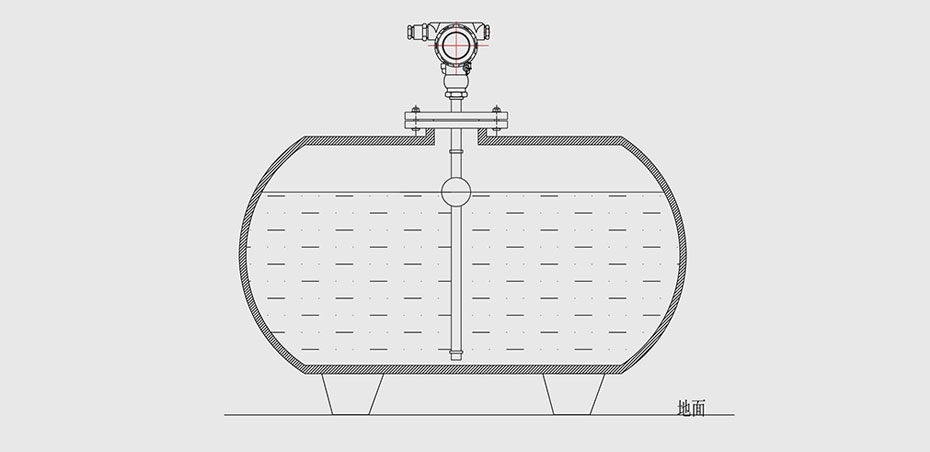 浮球液位計(jì)地上罐安裝圖